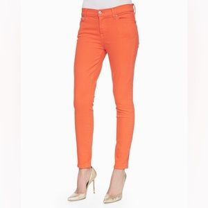 Kardashian Collection Neon Orange Skinny Jeans